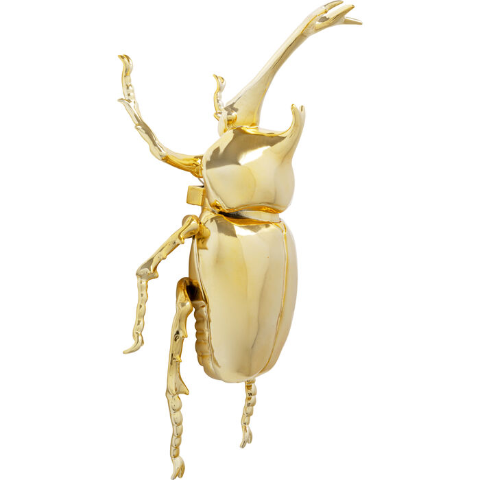 Wandobjekt Stag Beetle Gold 41cm