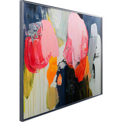 Gerahmtes Bild Abstract High Gloss Pink 160x120cm