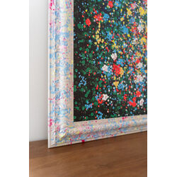 Framed Picture Floating Flower Market 150x100cm
