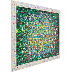 Framed Picture Floating Flower Market 150x100cm