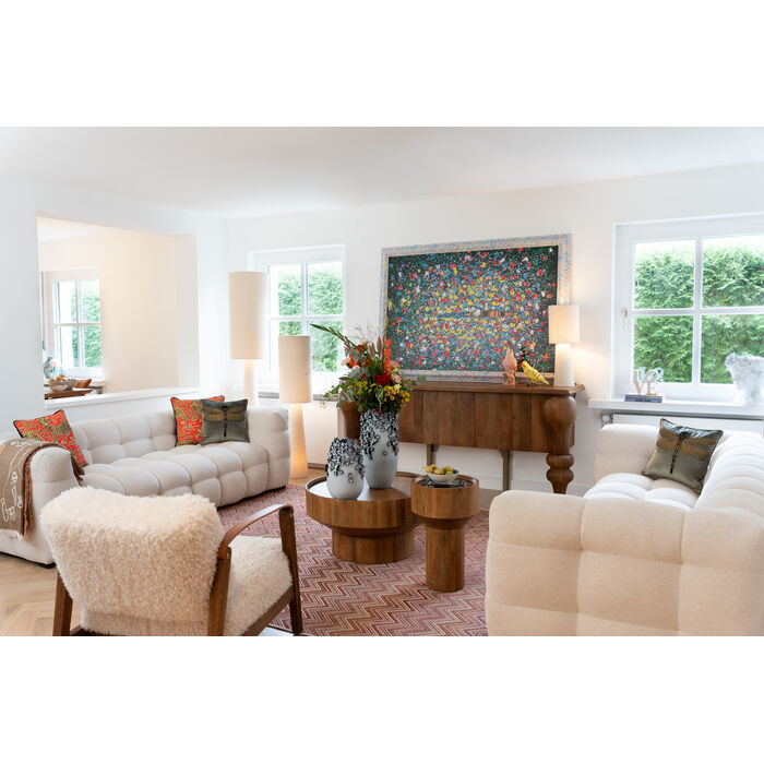 Framed Picture Floating Flower Market 150x100cm