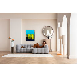 57727 - Gerahmtes Bild Abstract High Gloss Blau 120x160cm