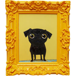 57728 - Framed Picture Sweet Dog Eyes 30x35cm