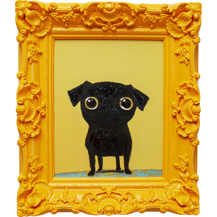 Gerahmtes Bild Sweet Dog Eyes 30x35cm