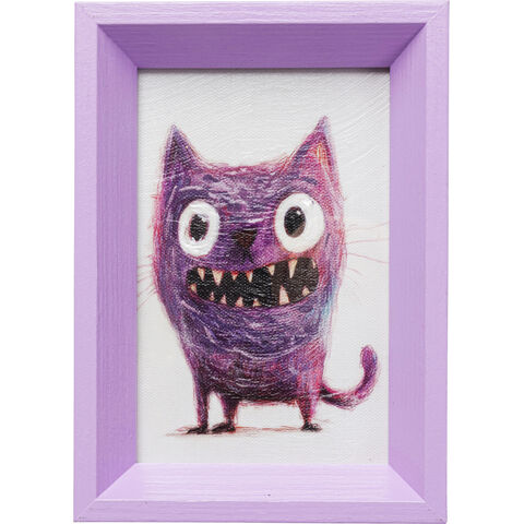 Framed Picture Mad Cat 13x18cm
