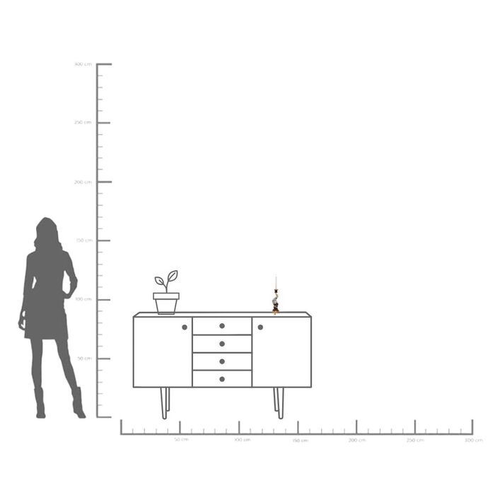 Kerzenständer Elegant Leo 33cm