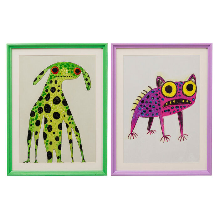 Gerahmtes Bild Fantasy Pet 32x42cm (2/Set)