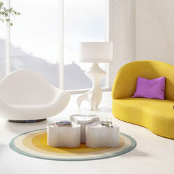 57751 - Floor Lamp Flow Figure White 157cm