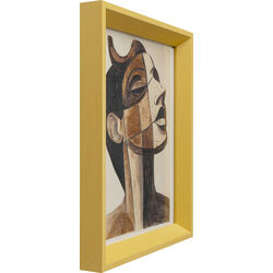 Gerahmtes Bild Portrait Modernism 22x27cm (2/Set)