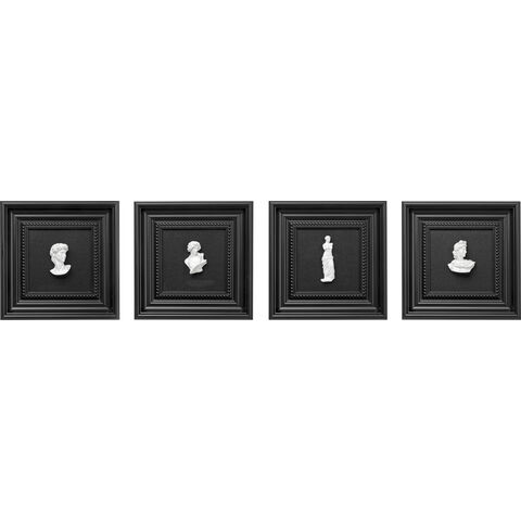 Objeto pared Bust (4/piezas)