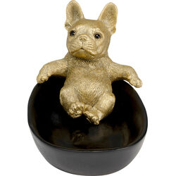 57786 - Deko Schale Bathing Bulldog 21cm