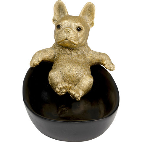 Deco Bowl Bathing Bulldog 21cm