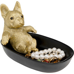 Deko Schale Bathing Bulldog 21cm