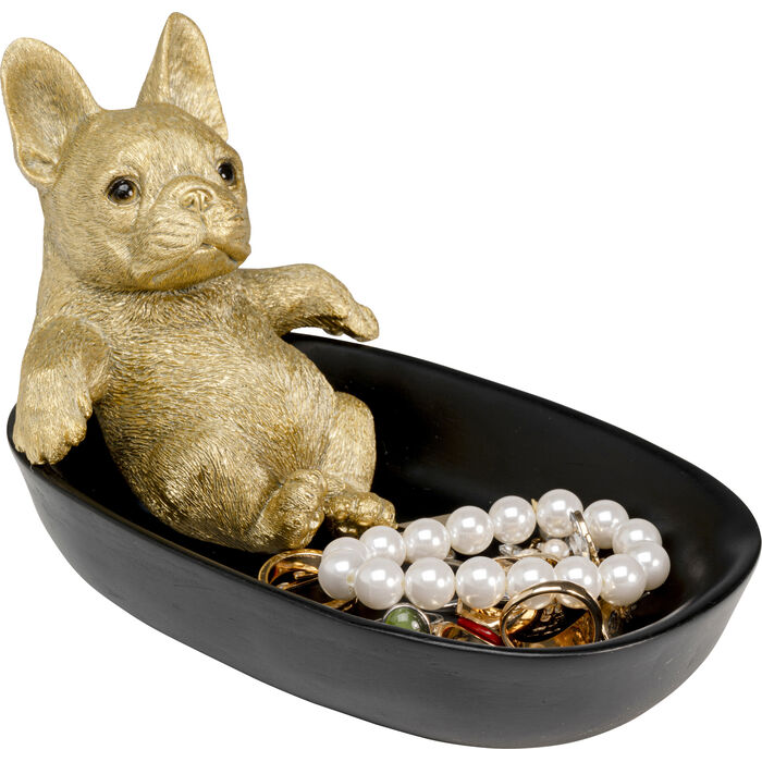 Deko Schale Bathing Bulldog 21cm