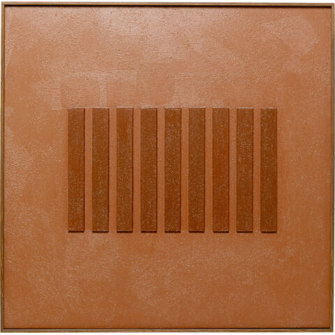 Cuadro lienzo Art Row Marrón 100x100cm