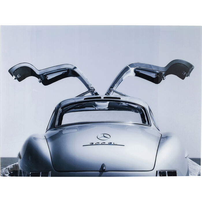 Glasbild Oldtimer Back 120x80cm