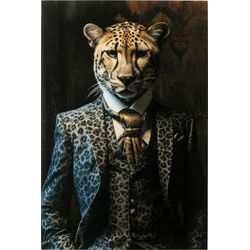 57824 - Glasbild Mister Leo 40x30cm