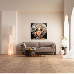 57827 - Glasbild 3D Art Geo Woman 80x80cm