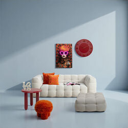 57829 - Gerahmtes Bild LED Fancy Red Lady 75x55cm