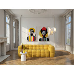 57837 - Glasbild Muse Retro Lady 30x40cm (2/Set)