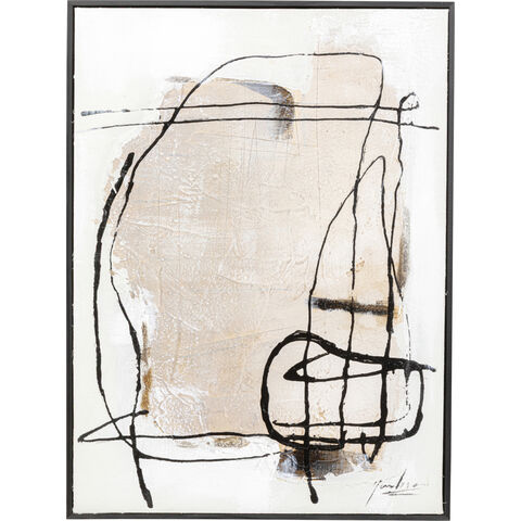 Framed Picture Dust Grey 55x75cm