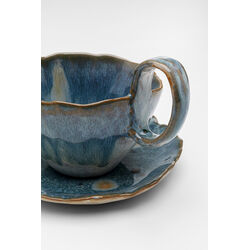 Tasse mit Untertasse Mina Blau