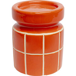 57973 - Kerzenständer Bliss Tile Orange 14cm