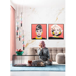 57987 - Gerahmtes Bild Diva Brunette 60x60cm