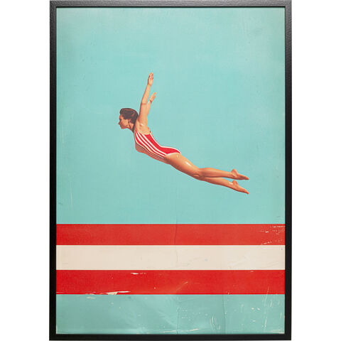 Cuadro Enmarcado Jumping Girl Up 103x73cm