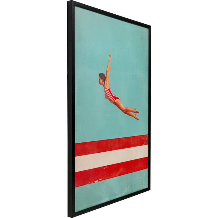 Gerahmtes Bild Jumping Girl Up 103x73cm