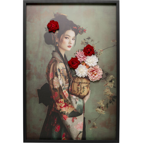 Cuadro lienzo  Kimono Girl 84x124cm