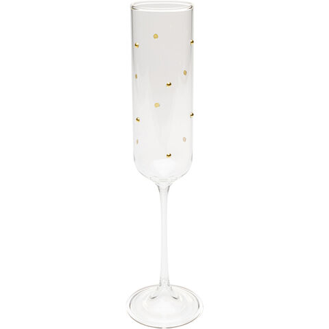 Copa cava Glam Dots Dorado 25cm