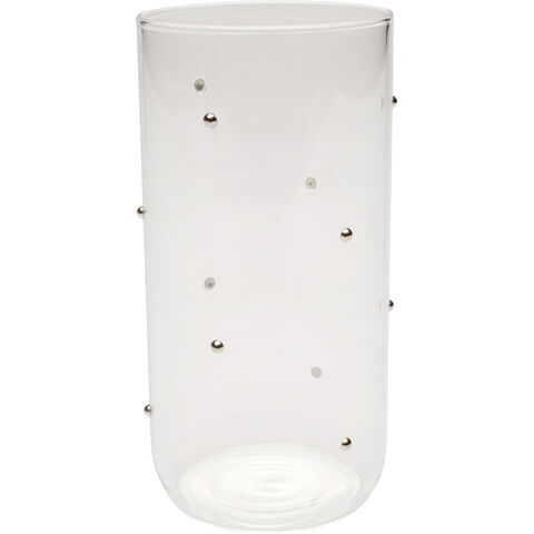 Tumbler Glam Dots Silver 14cm