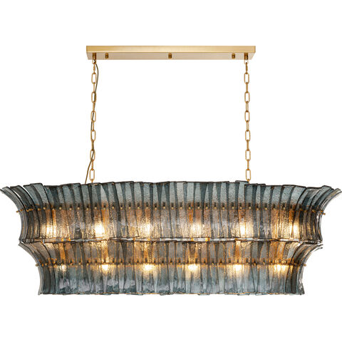 Lámpara colgante Venezia Azul 130cm