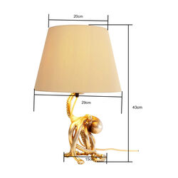 Tischleuchte Octopus Gold 43cm