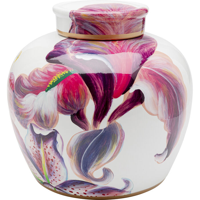 Deko Dose Lillies Pink Ø27cm