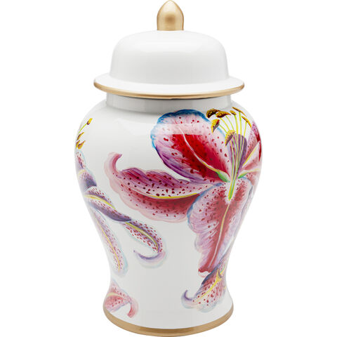 Caja Deco Lillies Rosa Ø26cm