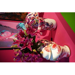 58108 - Deko Dose Lillies Pink Ø26cm