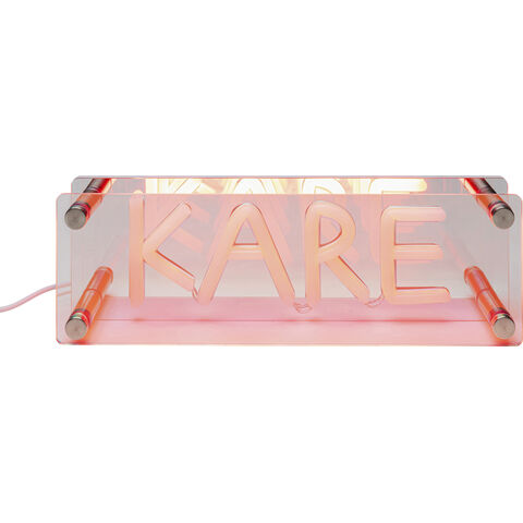 Lámpara mesa LED Texto Kare