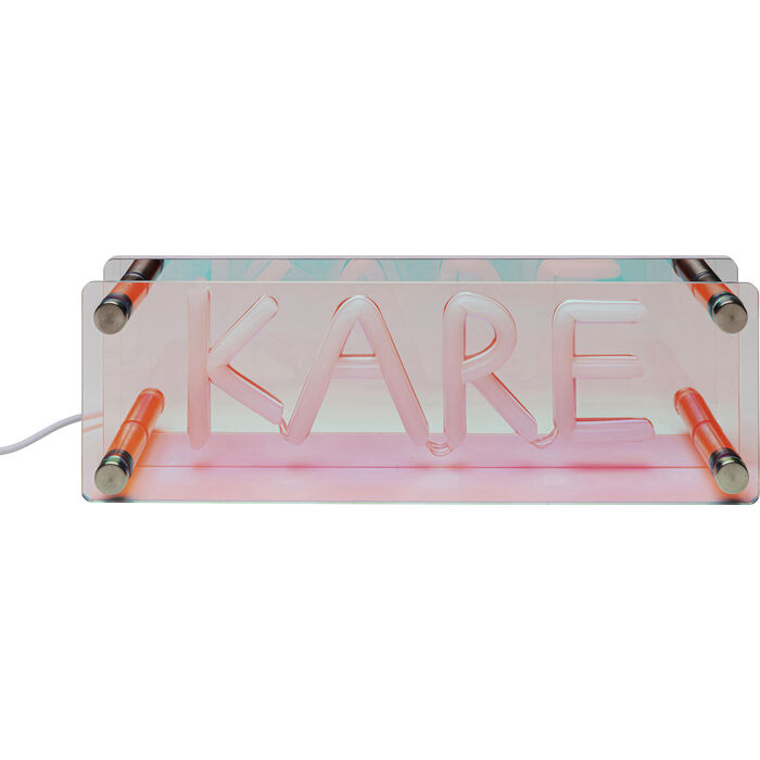 Tischleuchte LED Schrift KARE