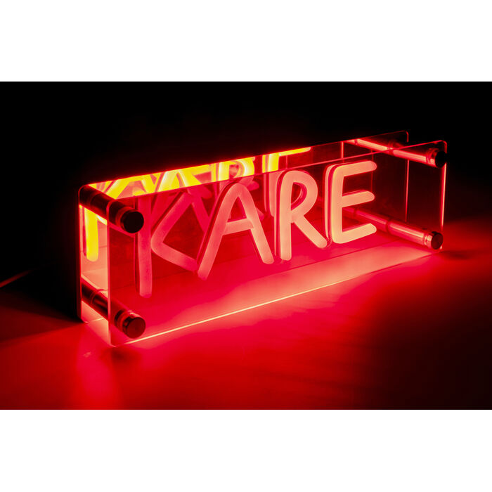 Tischleuchte LED Schrift KARE