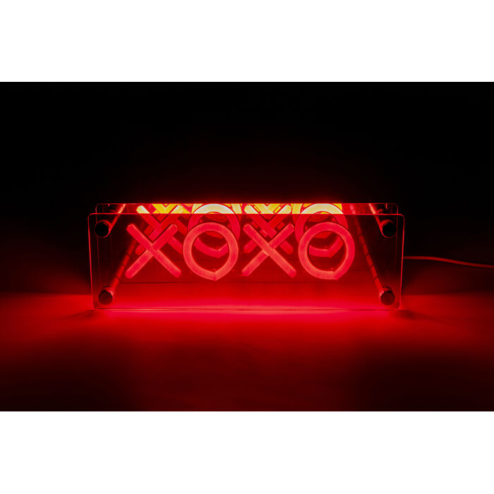 Tischleuchte LED Schrift XOXO
