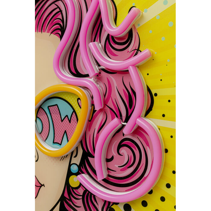 Glasbild Beauty LED 39x39cm