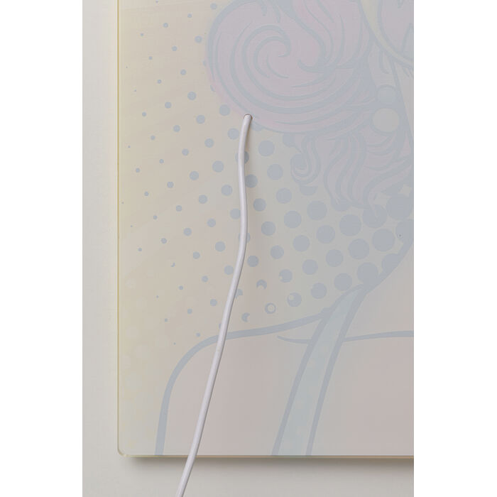 Glasbild Beauty LED 39x39cm