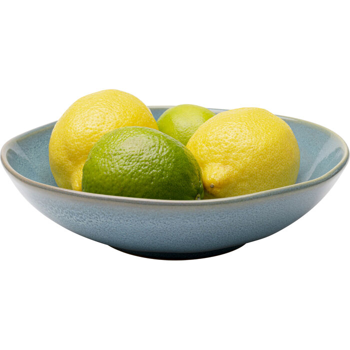 Assiette creuse Organic turquoise Ø22cm