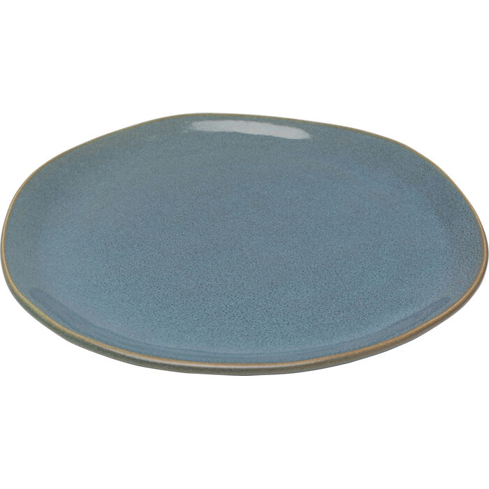 Assiette Organic turquoise Ø20cm