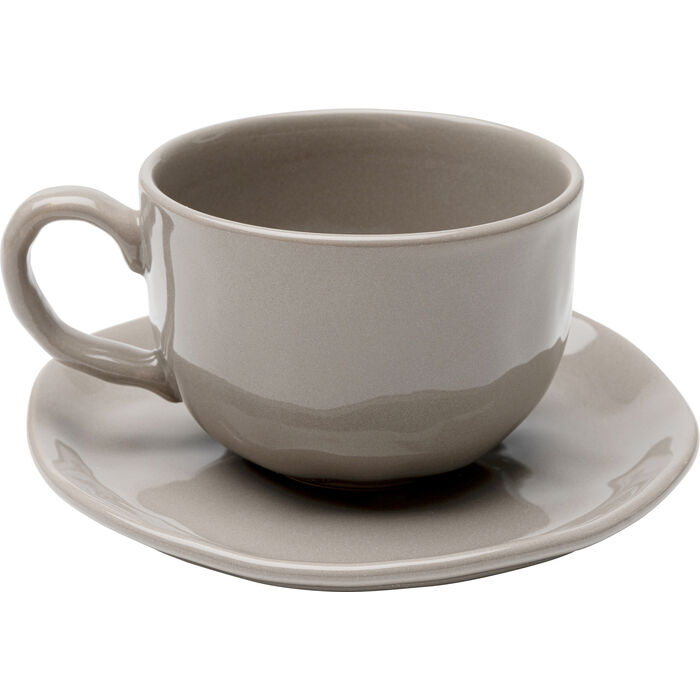 Tasse mit Untertasse Organic Grey