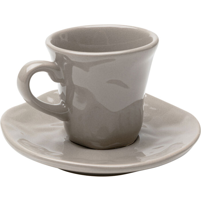 Espressotasse mit Untertasse Organic Grey