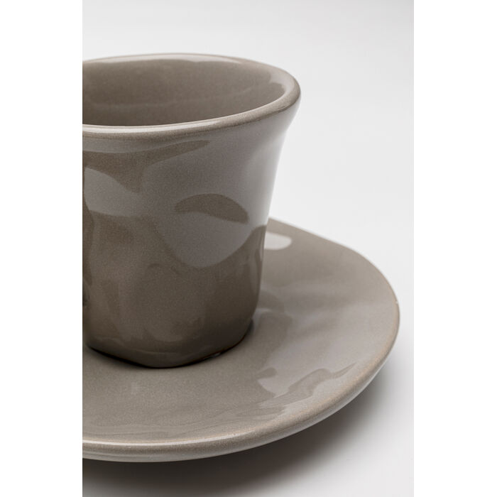 Espressotasse mit Untertasse Organic Grey