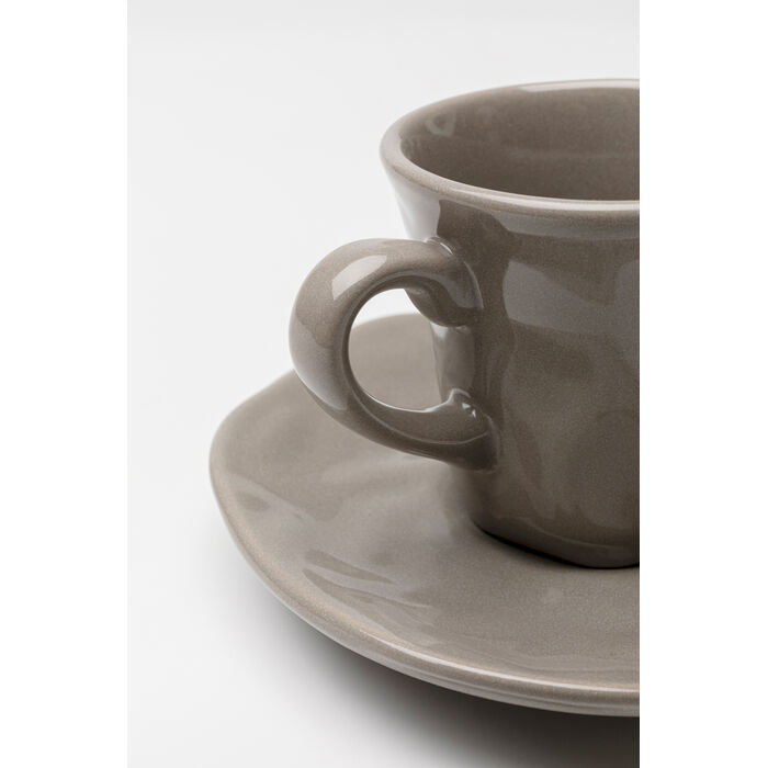 Espressotasse mit Untertasse Organic Grey